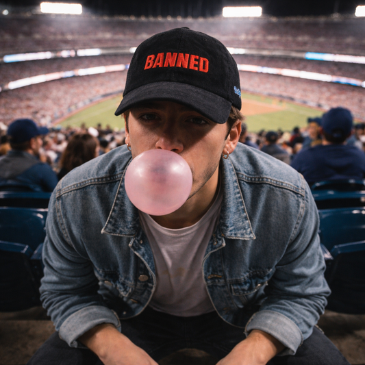 Baseball Embroidered Hat - Unisex Corduroy Cap